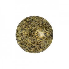 Les perles par Puca® Cabochon 14 mm - Metallic mat old gold spotted 23980/65322